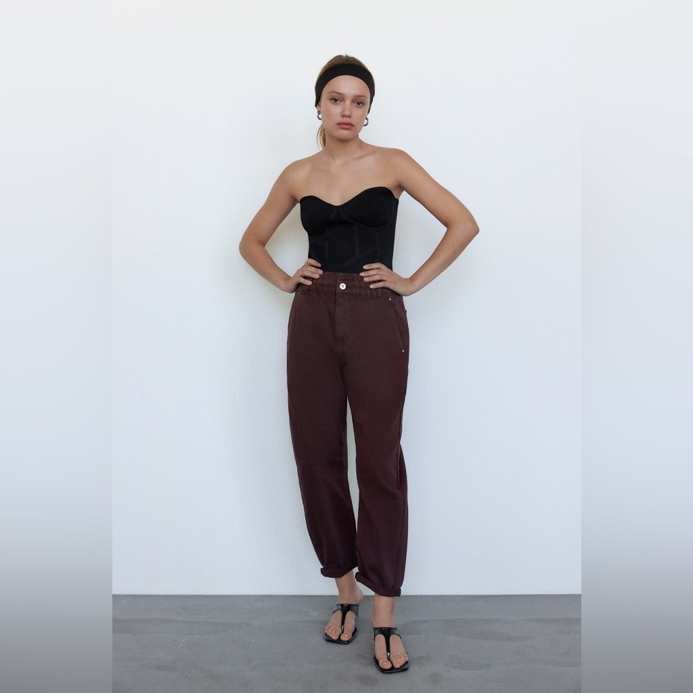 Zara Paperbag Waist Jeans